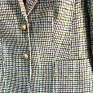 Talbots Women's Multicolor Houndstooth Blazer